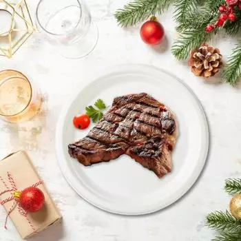 50 шт. 7-дюймовая одноразовая тарелка, разлагаемая пищевая бумага для свадьбы, дня рождения, ужина, торта, десерта, мороженого, блюда, набор столовой посуды