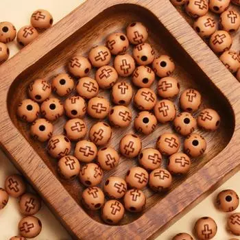 50 шт. 7 мм круглые акриловые крестовые свободные бусины для изготовления ювелирных изделий DIY ожерелье браслет аксессуары брелок ручной работы модный материал