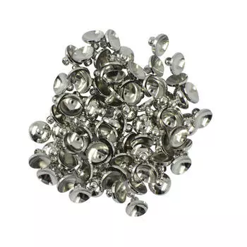 50 шт., 8/6 мм, пустая круглая крышка для чашки с жемчужным шариком, бусина, соединитель под залог, подвеска «сделай сам» 6 mm золотой