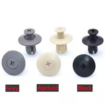 50 шт. 8 мм автомобильный бампер крепеж отверстие заклепка фиксатор толкать крышку двигателя автомобиль дверь обивка панели клипсы крепежи детали для технического обслуживания автомобиля чёрный