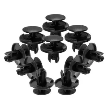 50 шт., 8 мм, пластиковые заклепки с отверстиями, зажимы для обшивки двери автомобиля, бампера