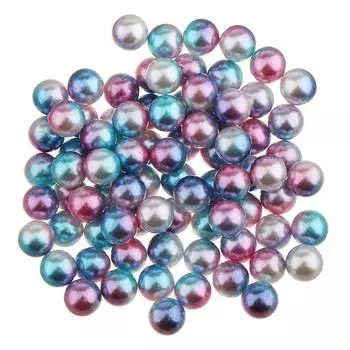 50 шт. 8 мм разноцветные круглые пластиковые жемчужные свободные бусины-разделители для ювелирных изделий 8mm