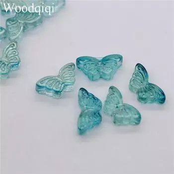 50 шт. 8x15 мм DIY серьги-подвески для изготовления ювелирных изделий с кристаллами, ожерелье-бабочка, популярные высококачественные стеклянные бусины, нежные ювелирные аксессуары 8x15mm 50pcs