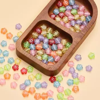 50 шт 9 мм акриловые бусины в форме букв в форме цветка бусины в форме букв ручной работы браслет ожерелье своими руками