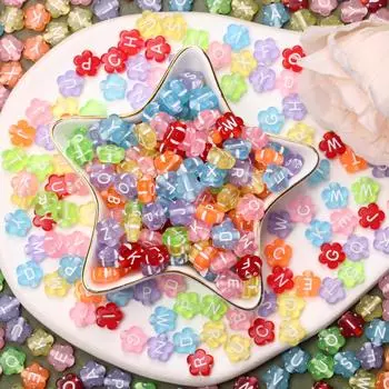 50 шт., акриловые бусины с буквами и буквами, 9 мм, для изготовления ювелирных изделий своими руками, браслет, ожерелья