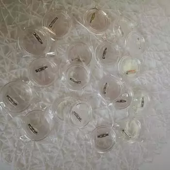 50 шт., акриловые прозрачные круглые значки ручной работы, прозрачный набор для рисования, значки, броши, булавки, креативные детали для самостоятельного изготовления