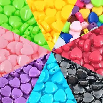 50 шт., акриловые свободные бусины ярких цветов, модные разноцветные бусины «сделай сам», ювелирные аксессуары, принадлежности ручной работы розы красного