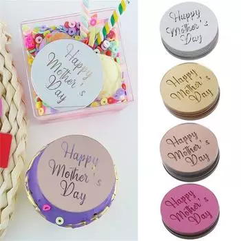 50 шт. Акриловые украшения для кексов «С Днем матери», украшение на торт, украшение на десерт One Size золотой