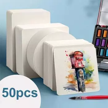 30/50 шт. Акварельная бумага, акварельная бумага, открытки плотностью 300 г/м2, идеально подходят для рисования, сделай сам, благодарственные открытки, поздравительные открытки, рождественские приглашения на день рождения 30 PCS белый