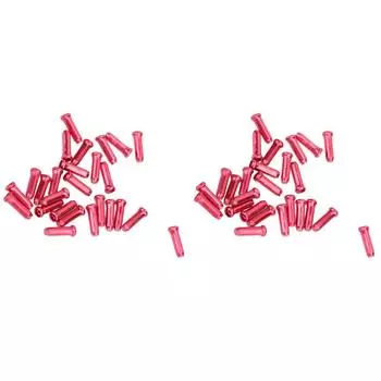 - 50 шт. алюминиевых наконечников тросов для переключателей тормозов велосипеда