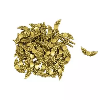 50 шт. античные бронзовые бусины-разделители в виде крыльев ангела в форме сердца, ювелирные изделия, поделки своими руками 22x9mm античный бронзовый