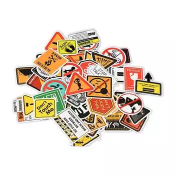 50 шт. автомобиль мотоцикл велосипед мультфильм предупреждающие наклейки гитара компьютер скейтборд украшение наклейка крутые персонализированные DIY этикетки
