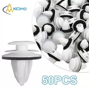 50 шт. автомобильный бампер брызговик автомобильный крепеж зажим универсальный автомобильный салон дверная панель карта отделка крепеж зажимы автомобильные аксессуары