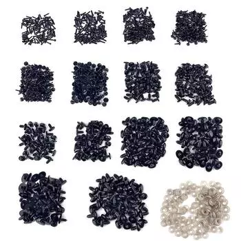 50 шт. Аксессуары для кукол, черные пластиковые плюшевые безопасные носы, амигуруми для DIY, забавные игрушечные глаза, носы, аксессуары для анимы, ремесла, изготовление