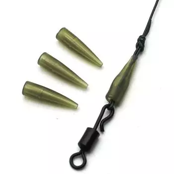 50 шт., аксессуары для ловли карпа, мини-рукава, не запутывающиеся, трубка-выравниватель лески для снасти для ловли карпа, волосы, Rfishing carponnie Rig, терминальные снасти