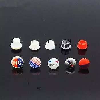 50 шт., аксессуары для ручек кранов, пластиковые горячая и холодная пряжка для кухонных и раковинных кранов