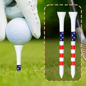 50 шт бамбуковые футболки для гольфа уменьшают трение и сопротивление профессиональные футболки для гольфистов небьющиеся 70/83 мм изогнутые сервировочные штифты для тренировок S 50pcs