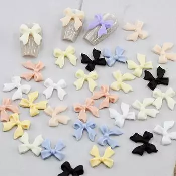 50 шт. бант матовая лента смоляной маникюр сделай сам нейл-арт маникюр подвеска для ногтей маникюрные аксессуары телесный