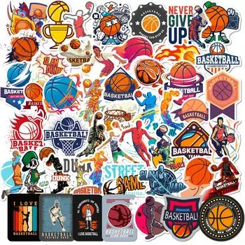 50 шт. баскетбольные стильные спортивные наклейки для багажа ноутбука скутера водонепроницаемые спортивные наклейки наклейки