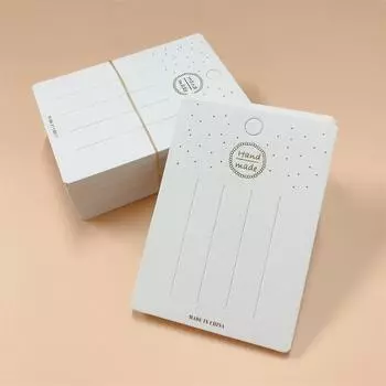 50 шт. белая милая заколка для волос картонная заколка для волос