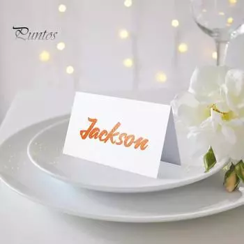 50 шт., белые пустые карточки с местами, карточки для рукоделия, именные карточки с предварительной подкладкой, карточки для сидения на свадебном столе, карточки с именами гостей 50pcs