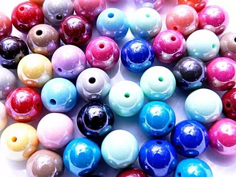 50 шт. Большие обработанные акриловые бусины Aurora, смешанный ассортимент, 14 мм, ремесла, товары для рукоделия, ювелирные изделия, аксессуары, детали, Huey, материалы для рукоделия, Huey