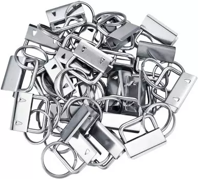 50 шт. Брелок для ключей, фурнитура для брелока, брелок на запястье с кольцом для ключей для шнурка