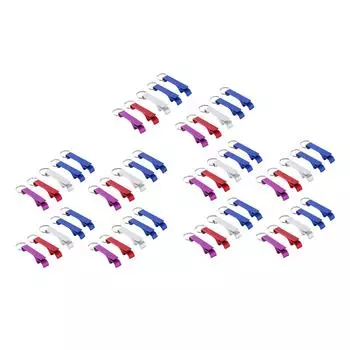 50 шт. брелок для открывания бутылок из алюминиевого сплава, простая в эксплуатации портативная открывалка для пивных бутылок, консервный нож