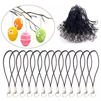 50 шт. брелоки для сотового телефона плетеные шнуры ювелирные изделия DIY веревка брелки мобильная застежка