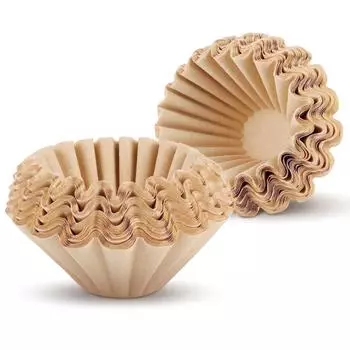 50 шт. Бумага для кофейного фильтра, Подходит для замены в кофемашине Круглая бумага для кофейного фильтра, Одноразовая бумажная фильтровальная бумага One Size