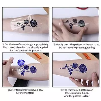 50 шт. бумага для переноса татуировки, копировальная углеродная калька, термотрансферная бумага, копировальная бумага для тату, трафарет, аксессуары