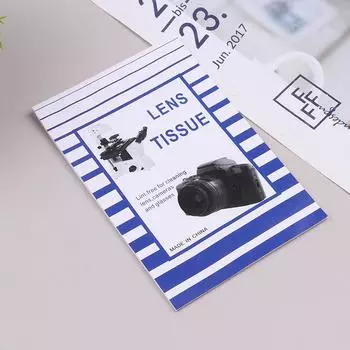 50 шт. / Бумага для протирки линз 10 * 15 см, большая бумага для протирки линз, однозеркальный микроскоп onesize