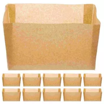 50 шт. бумажные формочки для тостов для аэрофритюрницы, обертки из сырой древесной массы, формы для выпечки