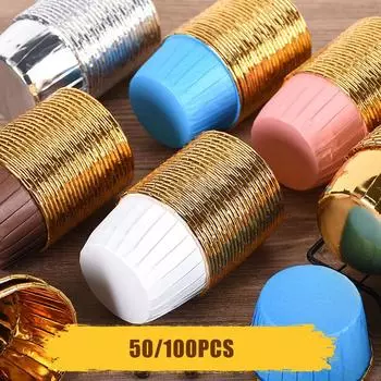 50 шт. бумажные стаканчики для кексов, многоцелевые вкладыши для маффинов, инструменты для украшения торта, для печенья, десертов, стаканчики для кухни, аксессуары 50 pcs