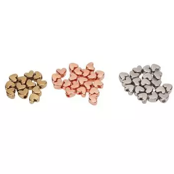 50 шт. бусины в форме сердца изысканные цвета глянцевая поверхность прочный пластик широкое применение