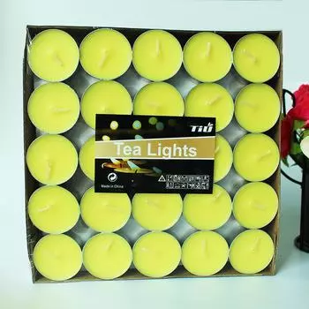 50 шт. чайных свечей, набор ароматических свечей на день рождения, романтическая атмосфера бездымности, годовщины, свадебный декор, чайные свечи, чайный воск