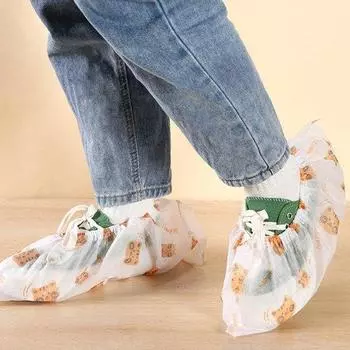 50 шт. чехлы для ног, высокоэластичные напольные протекторы, многоцелевые, легкие, одноразовые, водонепроницаемые, хозяйственные принадлежности