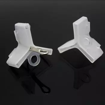 50 шт. чехлы для тройных крючков, чехлы для рыболовных тройных крючков, защитные чехлы для безопасной рыбалки белый