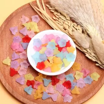 50 шт., цветные бисерные колпачки 13x10 мм, изготовление украшений своими руками, высококачественные матовые акриловые бусины-трубы 13x10mm 50Pcs оранжевый