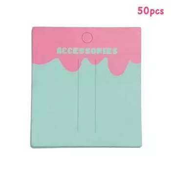 50 шт. цветные подвесные заколки для волос бумажные карточки держатель для заколок для волос держатель для самодельных картонных аксессуаров для волос упаковочные карточки бирки as the picture