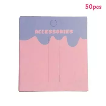 50 шт. цветные подвесные заколки для волос бумажные карточки держатель для заколок для волос держатель для самодельных картонных аксессуаров для волос упаковочные карточки бирки as the picture