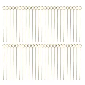 50 шт. Цветочные зажимы для палочек многоразовые золотистые металлические проволочные цветочные держатели для карточек 6 дюймов держатель для фото заметок