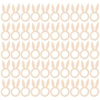 50 шт. Деревянное кольцо для салфеток в виде кролика, держатель для ушей кролика, украшение для ужина, свадьбы, вечеринки