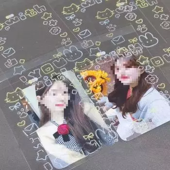 50 шт. держатель для фотокарт Kpop, упаковочные материалы для фотокарт, чехол для фотокарт, офисные принадлежности