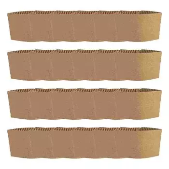 50 шт. держатель для кофейного стакана, чехол для напитков, защитный чехол для бутылок, чашки из картона, термостойкая гофрированная бумага хаки