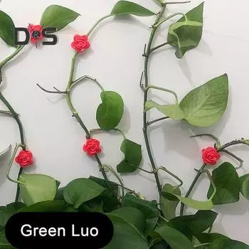 50 шт. держателей для стеблей растений в форме розы, настенные держатели для вьющихся растений, многоразовые зажимы для фиксации лозы для комнатных и уличных растений розовый