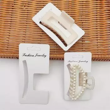 50 шт. дисплейных карт для зажима для волос бумажная карточка головной убор карточка бирка карточка 5.5*10.2cm