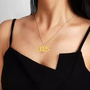 50 шт. DIY 2025 Подвеска для шляпы, браслета, ожерелья, ювелирного аксессуара, шарма, новогоднего подарка, набор для творчества, подвеска в виде цифры, мини-ювелирные изделия, печатки, шармы золотистый