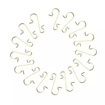 50 шт. DIY Подвесной крючок S-образной формы для рождественских украшений Крючки для дома Товары для вечеринки Декор Металл