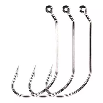 50 шт. Длинная ручка крючок кривошипный с зазубринами рыболовный крючок прочный рыболовный крючок рыболовные инструменты 3/0